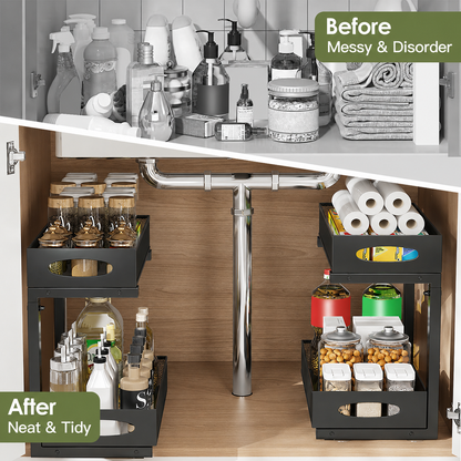 TidySpace™ Sliding Under Sink Organizer